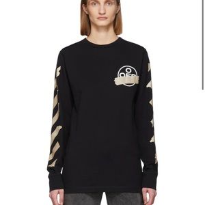 Authentic Off White Tape Diag Arrows Long Sleeve